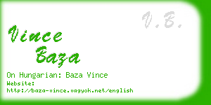 vince baza business card